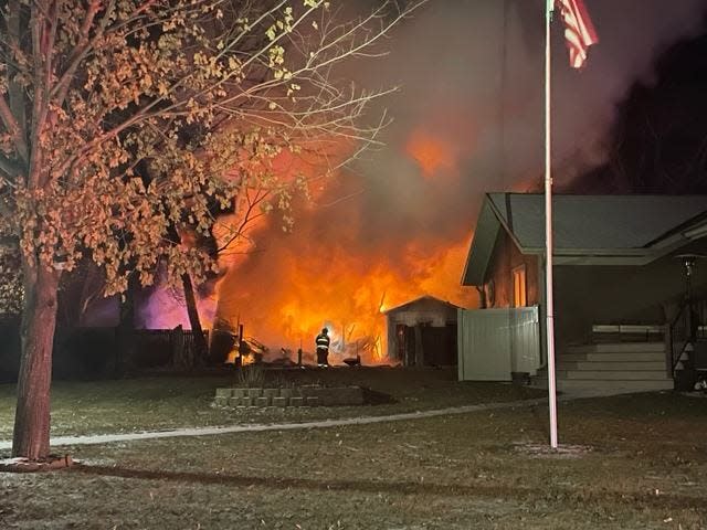 Watertown Fire Rescue was called to an early morning fire call Sunday involving a two-story barn. The structure was a total loss.