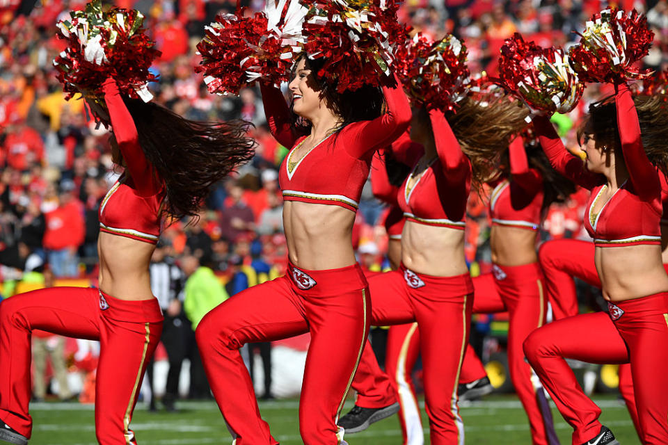 Kansas City Chiefs cheerleaders. (Getty)