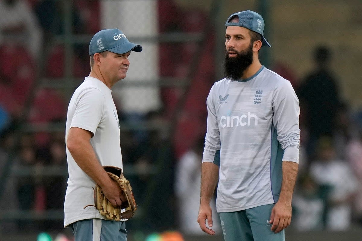 Moeen Ali oversaw a tense defeat in Karachi (Anjum Naveed/AP) (AP)