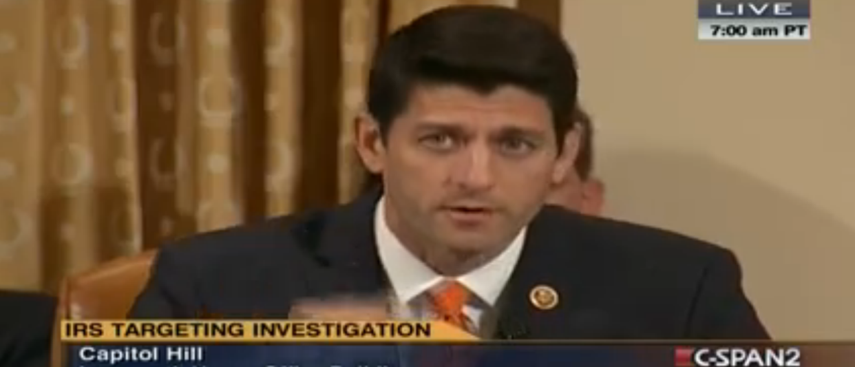 Paul Ryan Goes Ballistic On IRS Commissioner Over Lost Emails: ‘I Don’t Believe You’ [VIDEO]