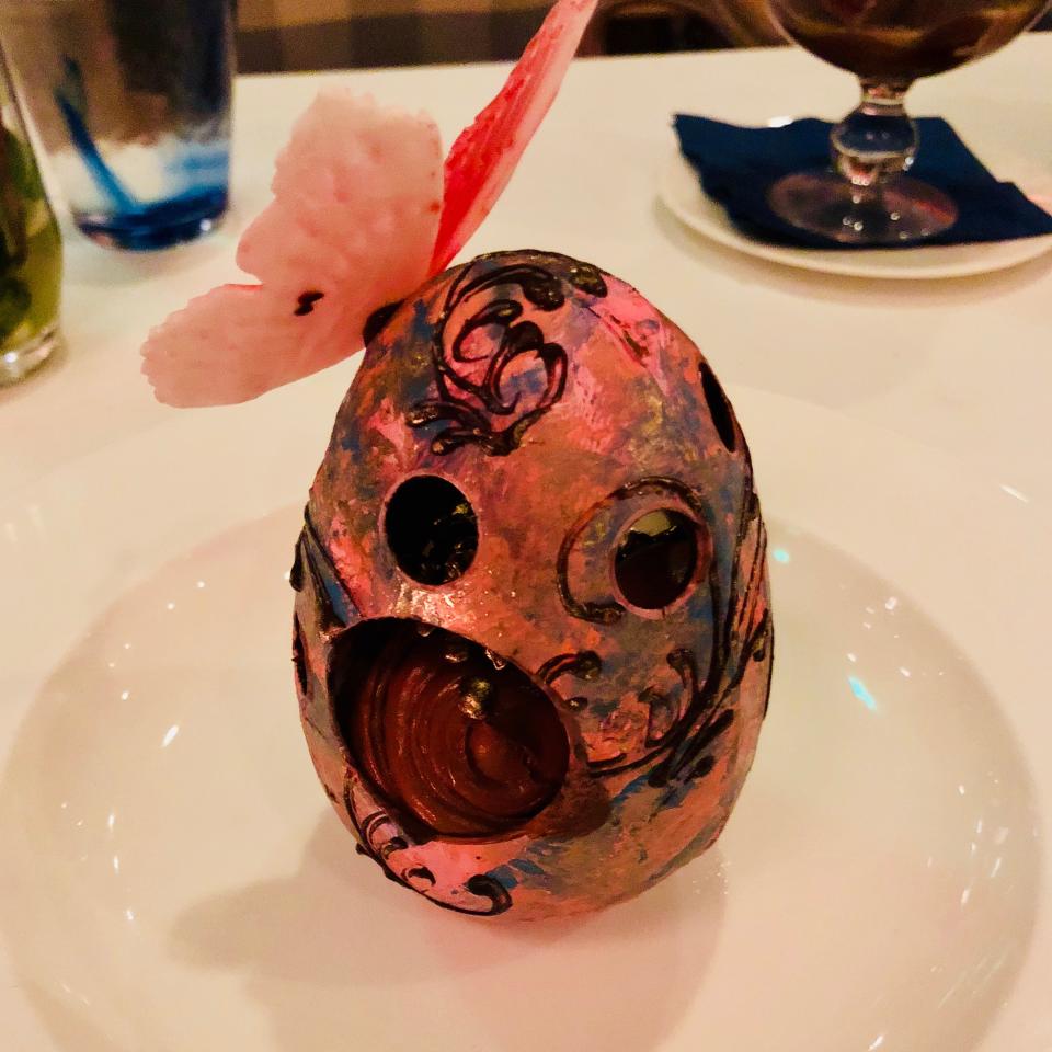 The Fabergé chocolate egg is a MUST. Source: Instagram