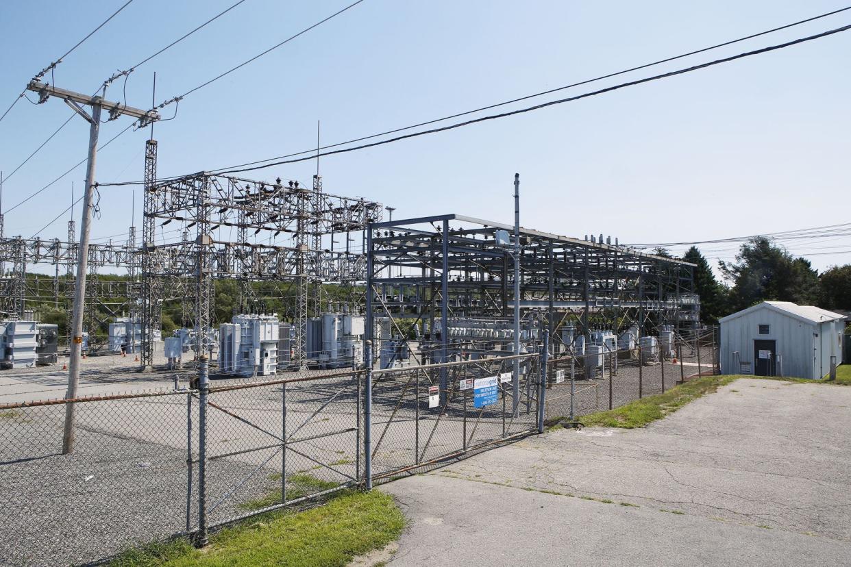 An electrical substation previously located on the on the Middletown-Portsmouth town line.