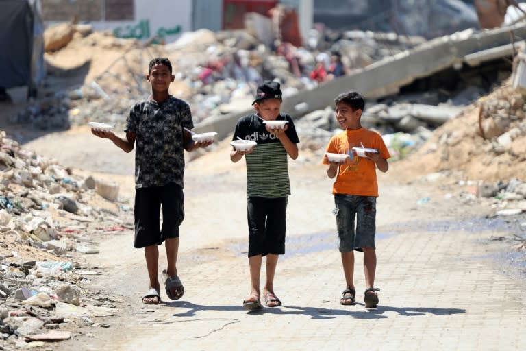 Devastation and hunger in Gaza has increased pressure on Hamas and Israel to agree a ceasefire in their war (Omar AL-QATTAA)