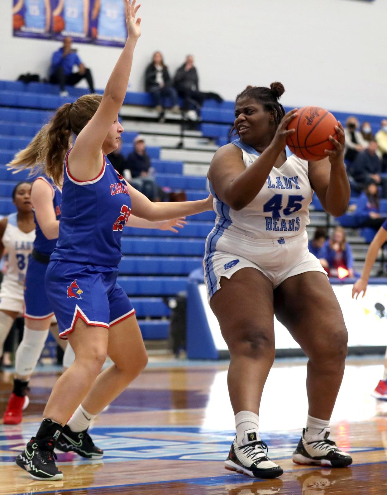 Deanara Mbouge is more than Berlin's leading scorer and rebounder. The senior post player also leads the Bears through her passionate play. “I feel like my teammates feed off my energy. When I have low days, they also have low days,” she said.