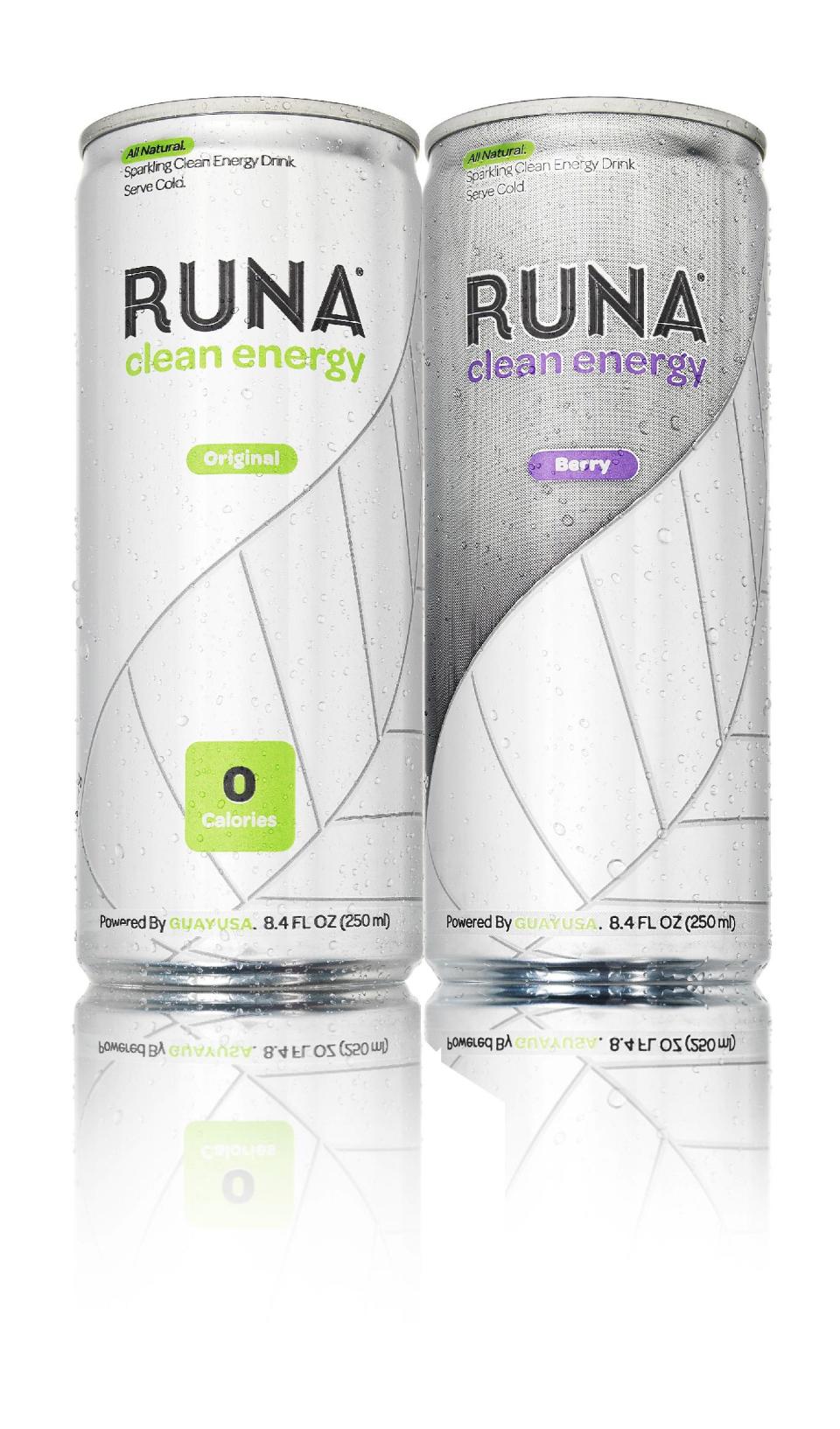 This undated publicity photo provided by courtesy of Runa shows cans of Runa energy drink, Original, left, and Berry. (AP Photo/Runa)