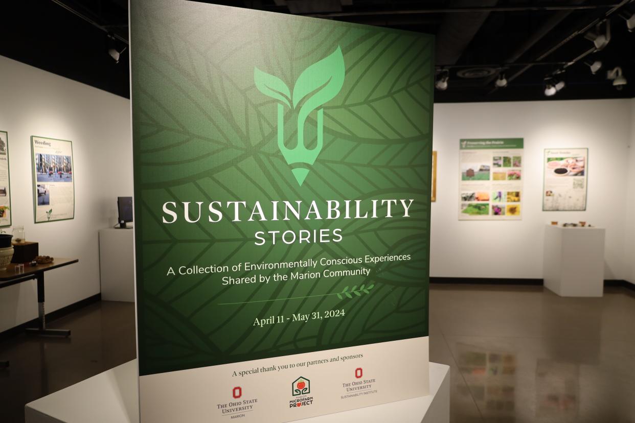 The Wayne & Geraldine Kuhn Fine Arts Gallery in Morrill Hall on the campus of The Ohio State University at Marion will present the informational gallery exhibition “Sustainability Stories” through May 31.