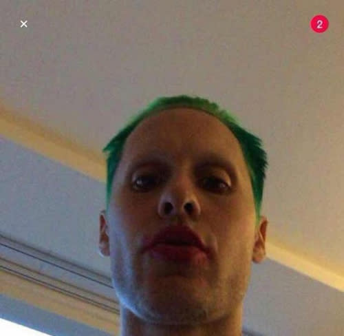 Jared Leto Shows Off Creepy Joker Look