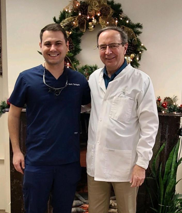 Dr. John Menard, right, recently welcomed Dr. Mark A, Tardugno to his dental practice&#xa0;in Clinton.