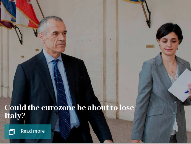 Could the eurozone be about to lose Italy?