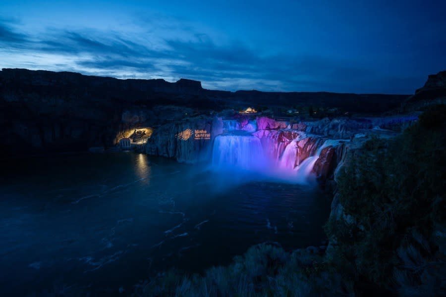 Shoshone Falls After Dark returns for the month of May. (Southern Idaho Tourism)