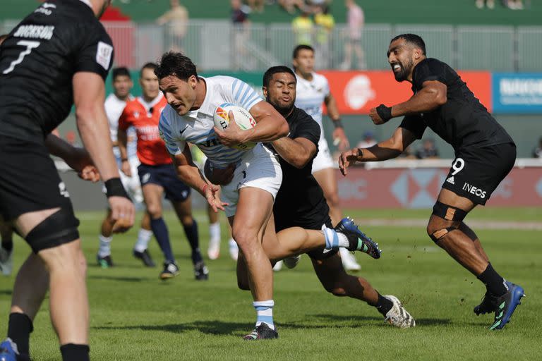 Los Pumas 7s vencieron a los All Blacks, en el Seven de Dubái