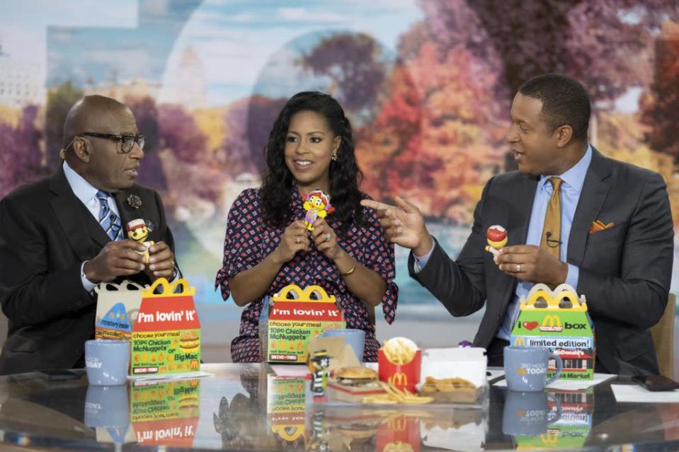 GAUR -- Argazkian: Al Roker, Sheinelle Jones eta Craig Melvin 4ko urriaren 2022an, asteartea -- (Argazkia: Nathan Congleton/NBC Getty Images bidez)