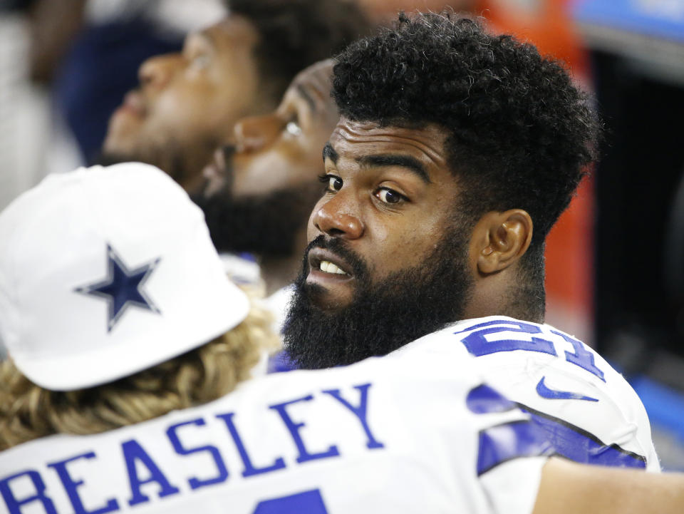 Ezekiel Elliott's appeal hearing for his six-game suspension is Tuesday. (AP)