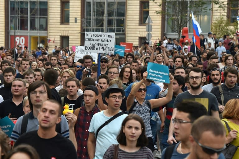 Authorities have in recent months turned up the heat on Navalny, after Vladimir Putin's approval ratings took a beating over an unpopular pension reform