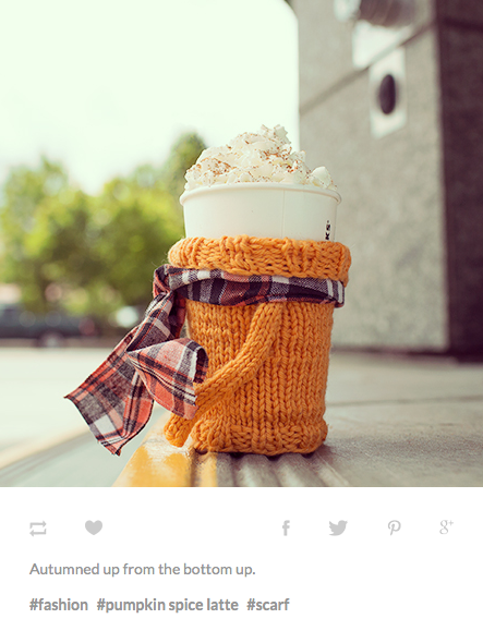 Pumpkin Spice Latte, now made with the real thing. Image: The Real PSL Tumblr.