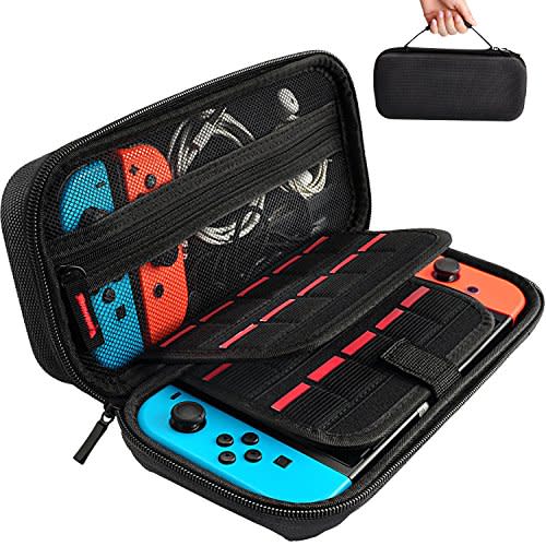 Hestia Goods Switch Carrying Case for Nintendo Switch, with 20 Games Cartridges Protective Hard Shell Travel Carrying Case Pouch for Nintendo Switch Console & Accessories, Black (Amazon / Amazon)