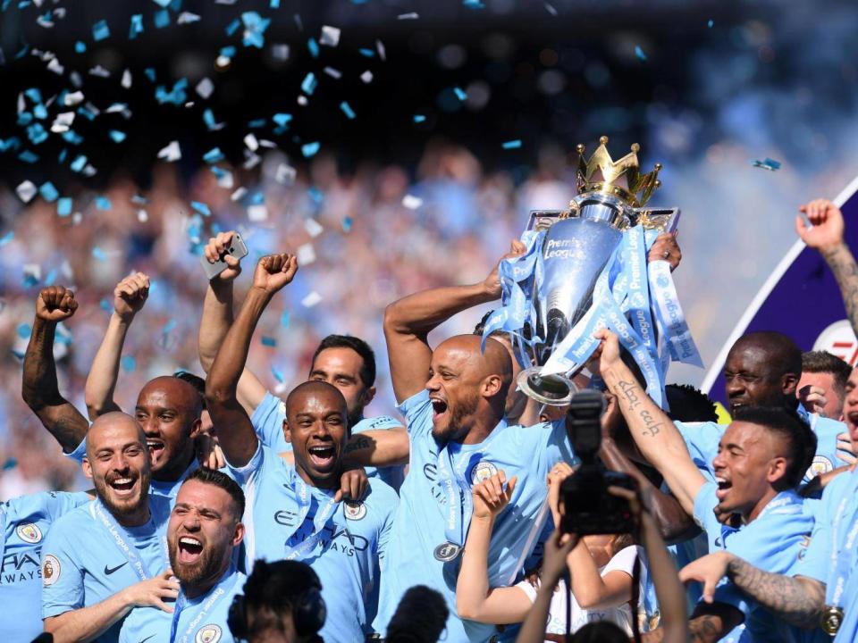 City were runaway Premier League champions last season (Getty)