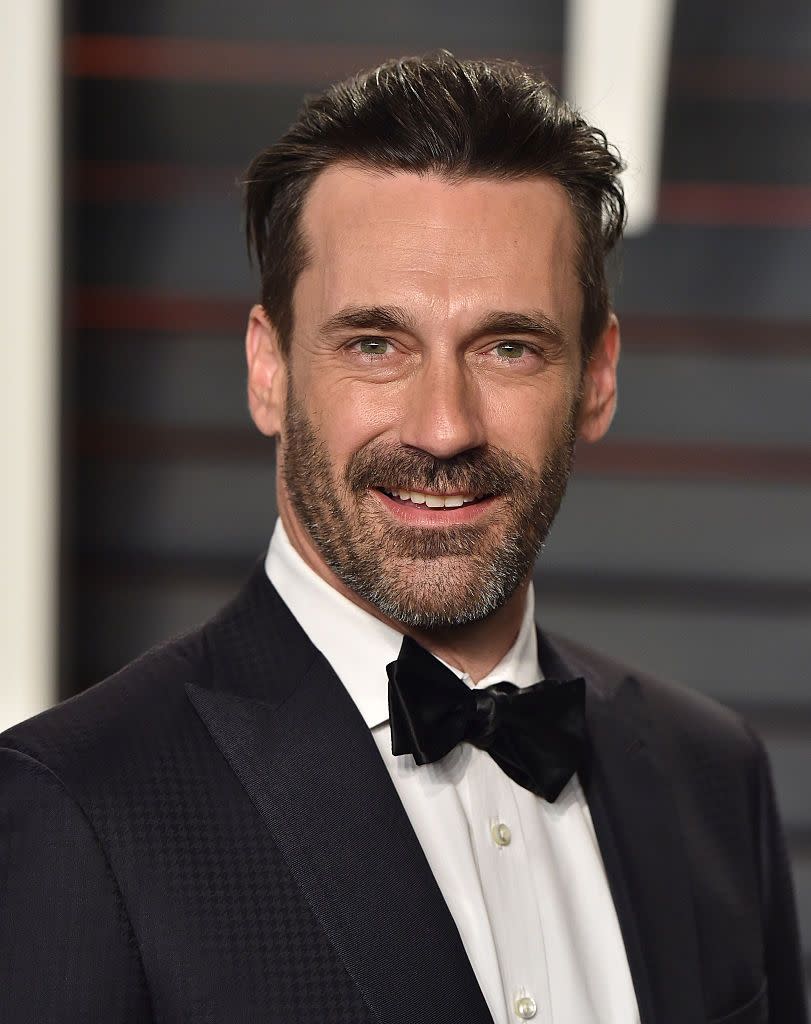 With Beard: Jon Hamm