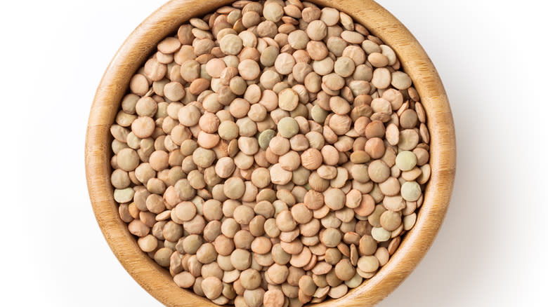 lentils in a bowl