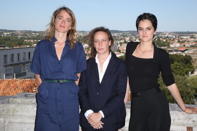 <p>Adèle Haenel, Céline Sciamma et Noémie Merlant pour le film "La jeune fille en feu"</p>