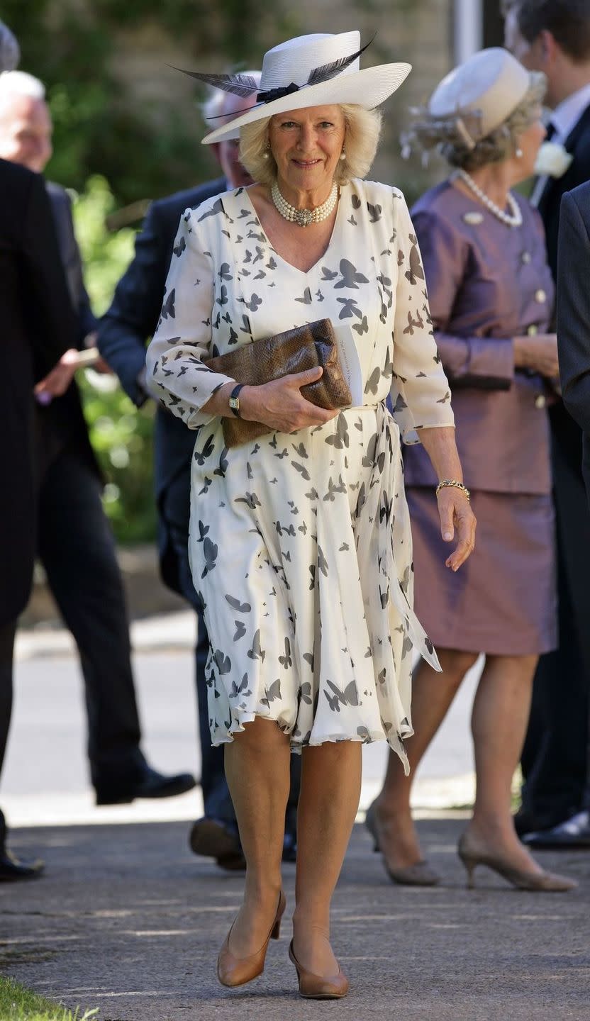 <p>Camilla had butterflies (on her dress, that is) for this springy wedding in Chipping Norton. </p>