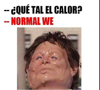 Memes por fuerte ola de calor en México