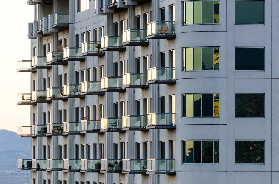 Apartment Balconies. Las Vegas, Nevada, USA