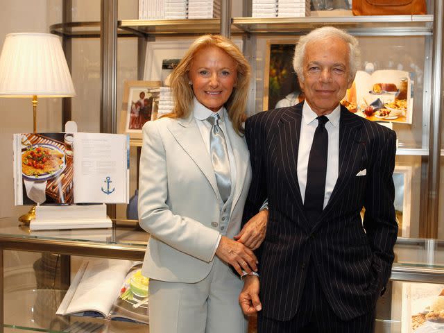 <p>Mark Von Holden/Getty</p> Ricky Lauren and Ralph Lauren attend the Ralph Lauren celebration for the publication of 'The Hamptons: Food, Family and History' by Ricky Lauren