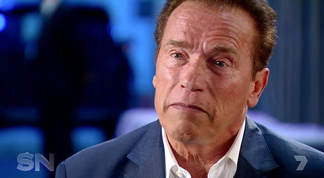 Arnold Schwarzenegger says he is thrilled women are involved in the world of bodybuilding.
