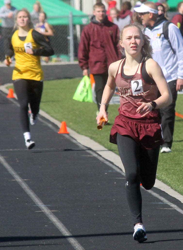 Milbank swept the team titles again in Thursday's Northeast Conference track and field meet at Britton by getting solid performances from a number of athletes, including Ashlynn Batchelor. She won the girls' 800, 1,600 and 3,200-meter runs.