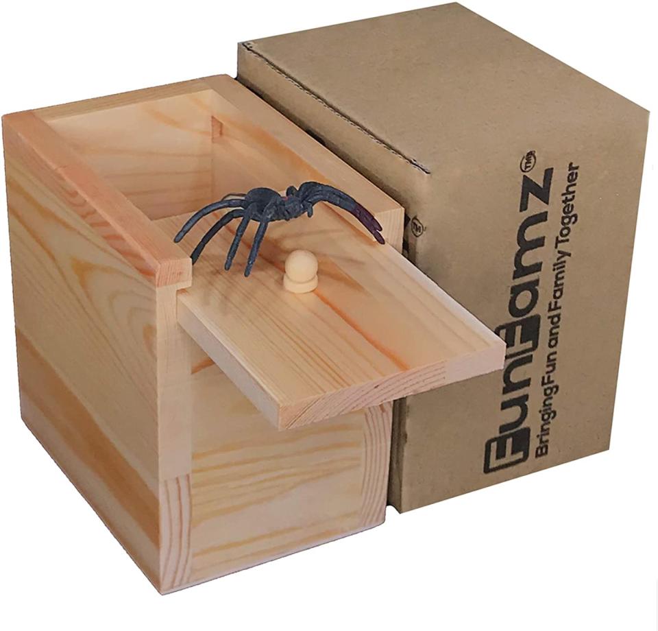 funnyfams spider prank box