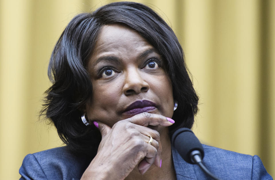 FILE - In this July 29, 2020 file photo, Rep. Val Demings, D, Fla., speaks during a House Judiciary subcommittee hearing on Capitol Hill in Washington. Demings is planning to challenge Florida Sen. Marco Rubio, giving Democrats a boost in a competitive 2022 race that could decide control of the Senate. That's according to two people with knowledge of the plans. (Mandel Ngan/Pool via AP)