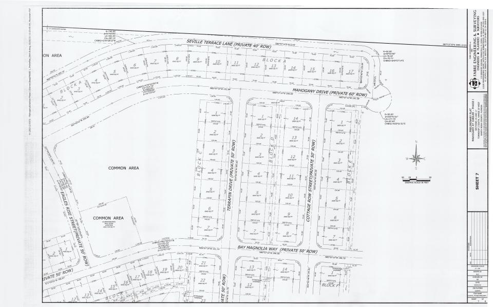 A preliminary plat for the first phase of the Jubilee project in Pace includes about 260 homes on 260 acres.