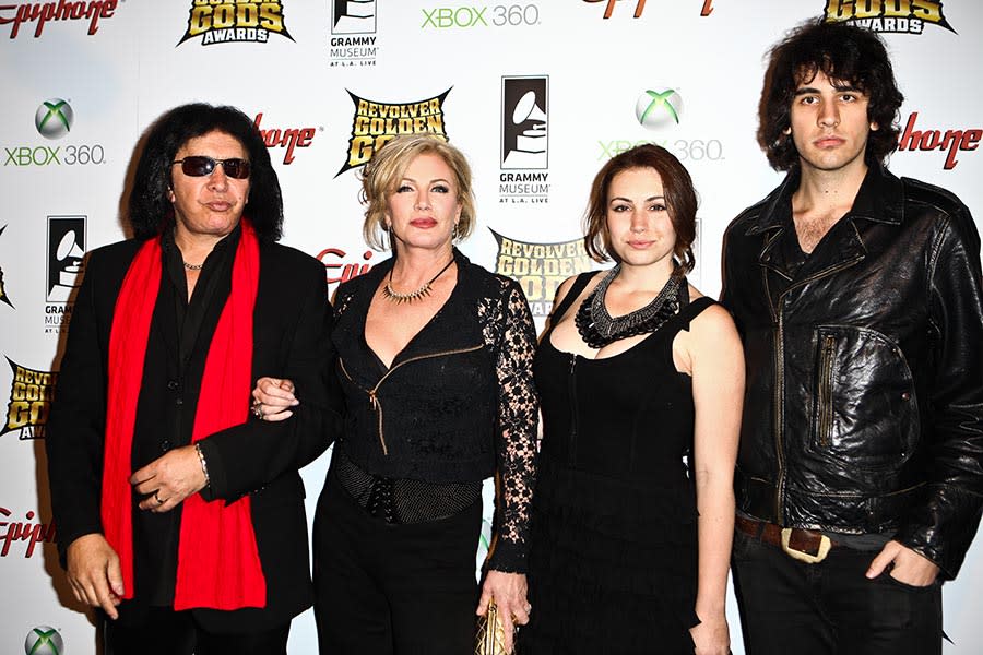 The Simmons-Tweed clan at the Revolver Golden God Awards this April