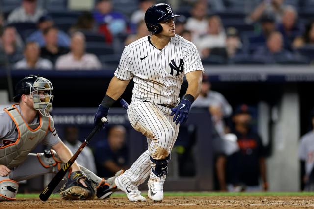 Watch: Jasson Dominguez continues tear, hits first HR at Yankee Stadium