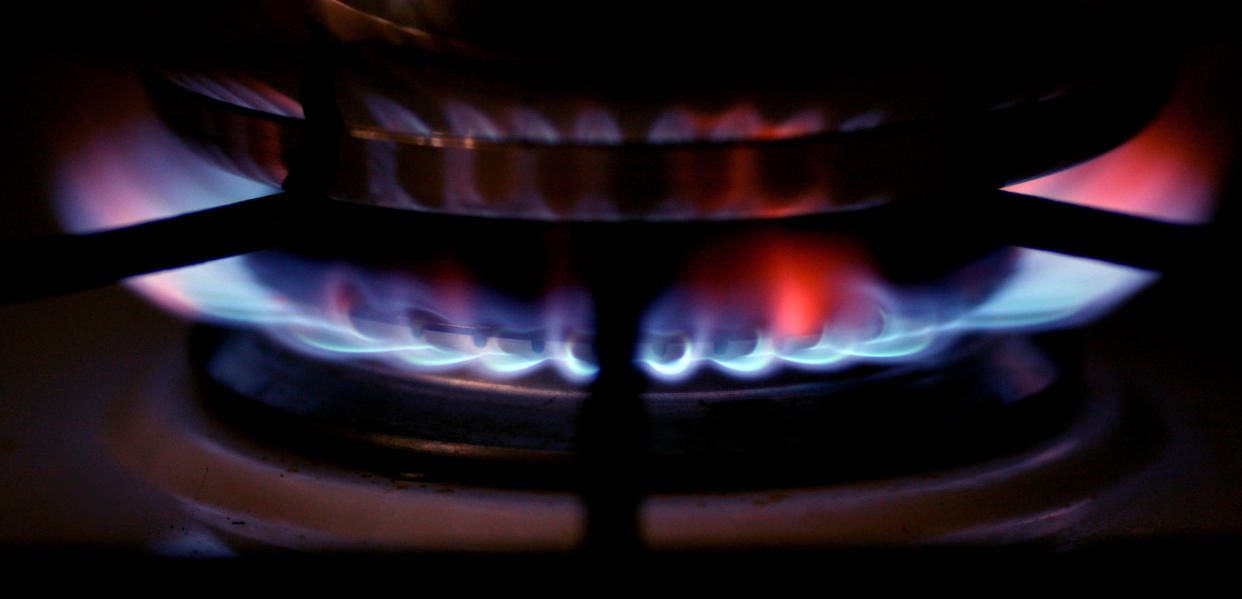 A saucepan on a gas hob.   (Photo by Chris Radburn/PA Images via Getty Images)