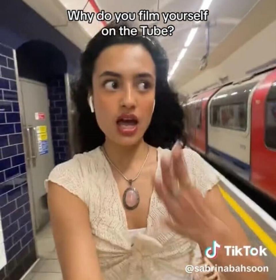 Tube Girl (Via @sabrinabahsoon on TikTok)