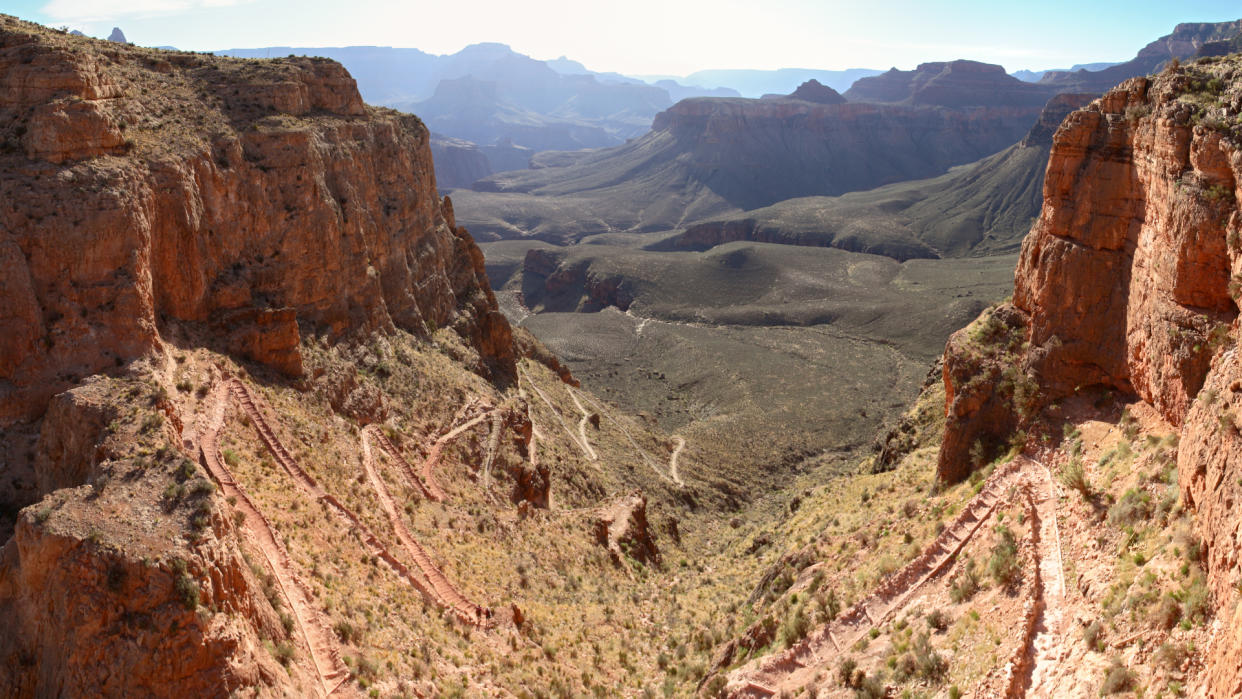  The South Kaibab Trail in the Grand Canyon. 