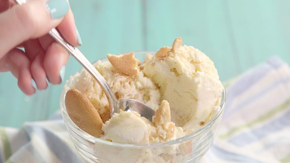 Banana Pudding No-Churn Ice Cream