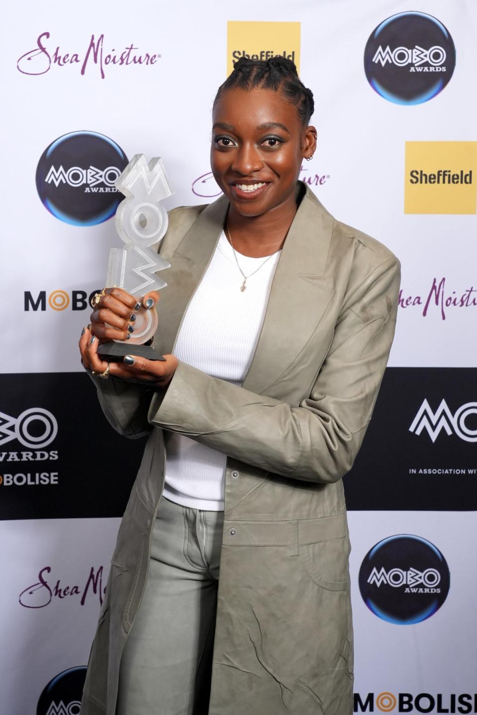 Little Simz won Best Hip-Hop Act (Getty Images For MOBO)