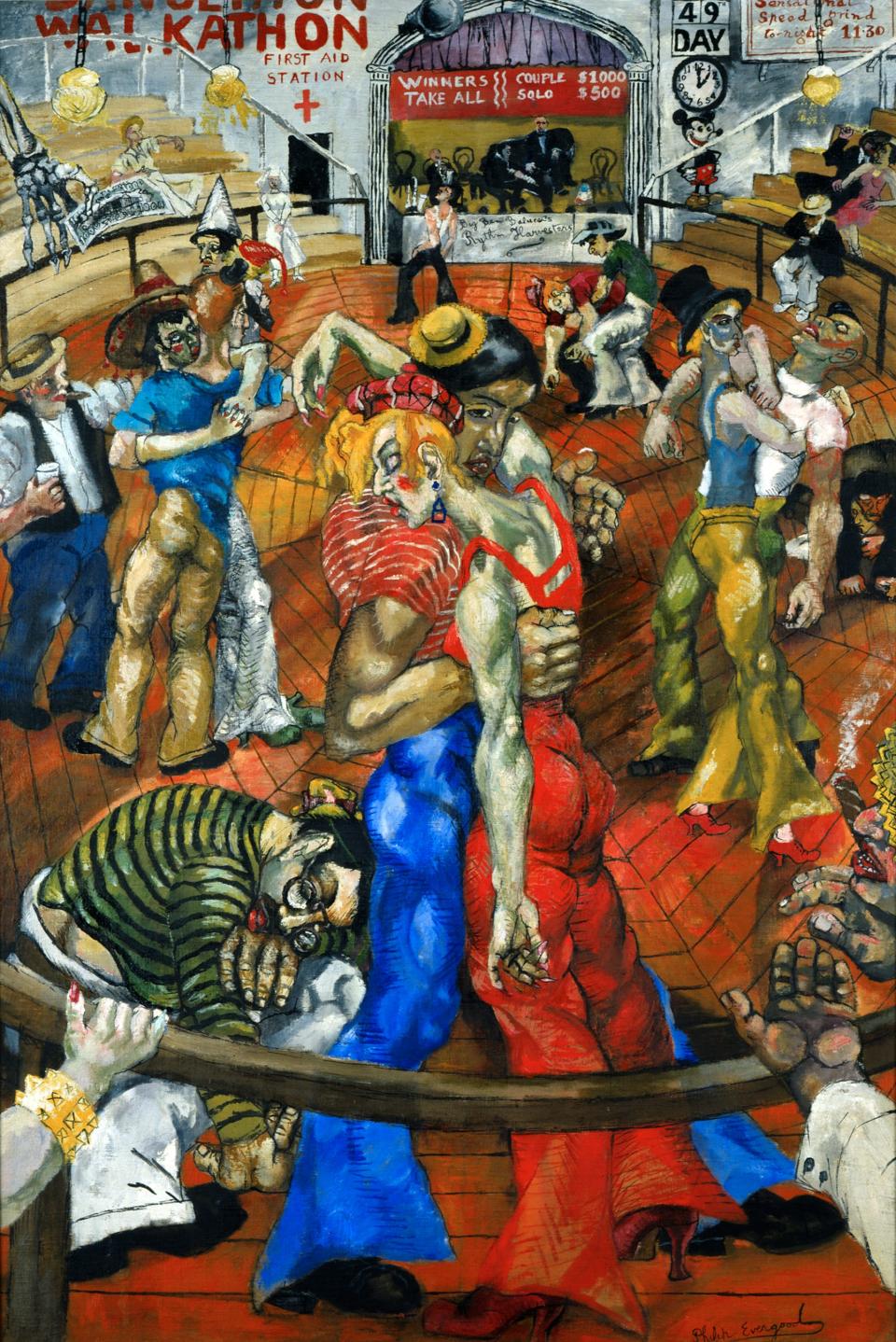 Author Sarah Bird was partly inspired by Philip Evergood's painting "Dance Marathon," 1934, oil on canvas, Blanton Museum of Art, University of Texas.