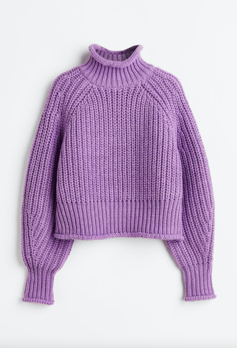 jersey de punto lila