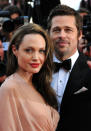 <p>Her relationship with Brad Pitt was her most famous — Brangelina! — but mostly because they fell in love in 2004 on the set of <em>Mr. & Mrs. Smith</em> when he was still married to Jennifer Aniston. The tabloid darlings had a huge family (he adopted her two and they added four more) and waited years before getting married at their French estate in 2014. But all the Miraval rosé in the world couldn’t save their relationship, which ended with an explosive fight aboard a private plane that their eldest son, Maddox, had to bust up. Their parting of ways was messy — a battle over their kids — and they’ve yet to agree to a divorce settlement.<br><br>(Photo: Tony Barson/WireImage) </p>