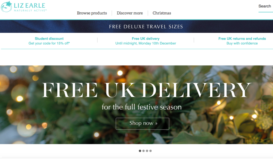 Beauty brand Liz Earle was voted the best online retailer in Britain (Picture: Liz Earle)