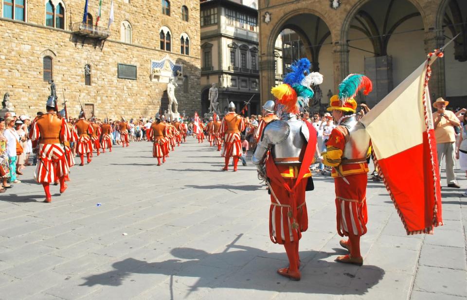 Three calcio games take place in June every year, with the final on 24 June (Getty Images)