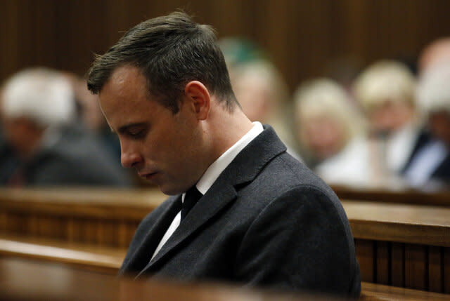 Oscar Pistorius in court.