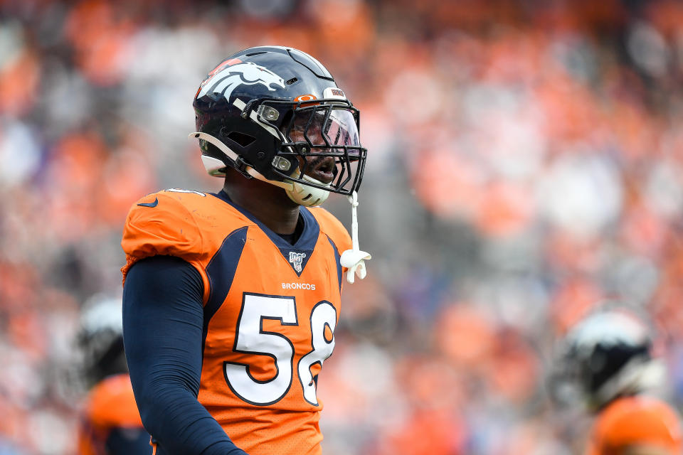 Von Miller didn't have much to say on Thursday. (Getty Images)