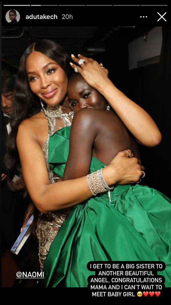 Reacciones de famosos a la maternidad de Naomi Campbell