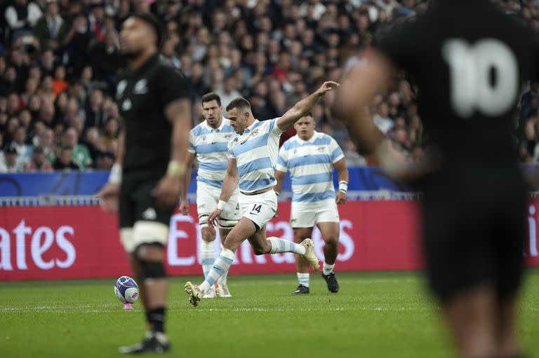 Emiliano Boffelli anotó los seis puntos de los Pumas frente a los All Blacks