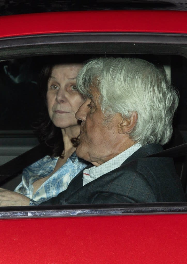 Jay Leno and his wife, Mavis, in West Hollywood in April 2024. JAST / BACKGRID